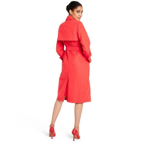 Sergio Hudson for Target red trench coat NWT - Picture 3 of 3